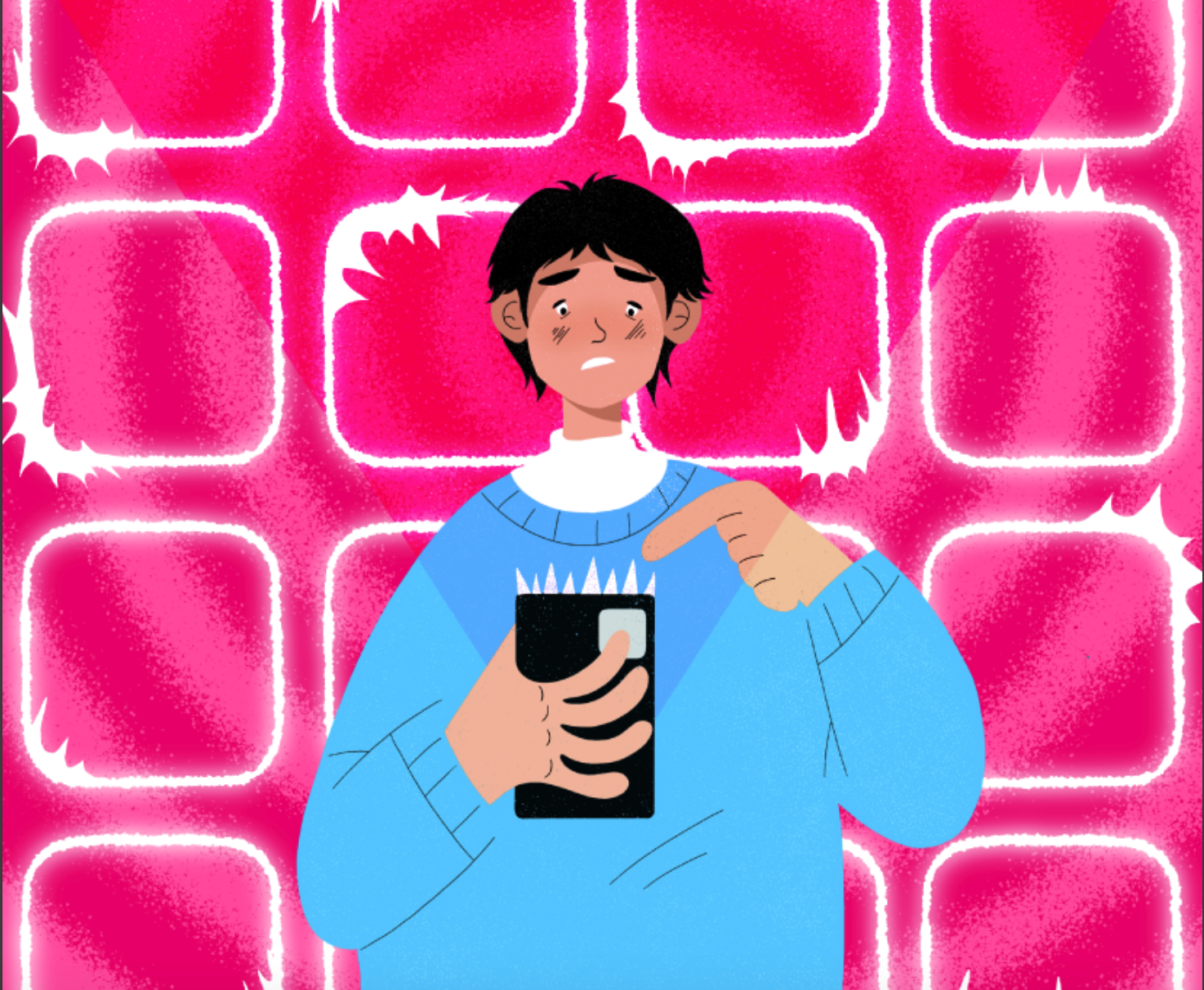 Person with phone